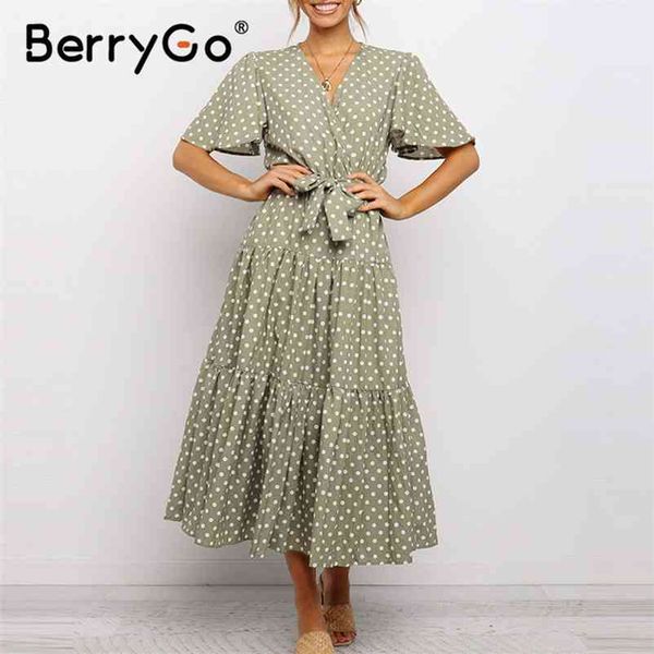 berrygo deep v-neck long party dress women casual short sleeve ruffles polka dot summer beach sundress vestidos 210513, Black;gray
berrygo deep v-neck long party dress women casual short sleeve ruffles polka dot summer beach sundress vestidos 210513, Black;gray
