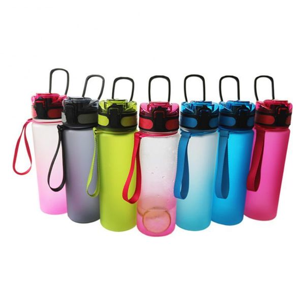 water bottle outdoor sports tritan plastic space cup handle frosted gradient eco-friendly .
water bottle outdoor sports tritan plastic space cup handle frosted gradient eco-friendly .