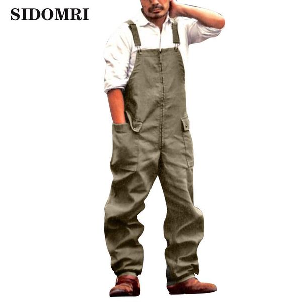 fashion spring men bib cargo pants casual streetwear overalls rompers solid color suspenders pockets loose jumpsuits men's, Black
fashion spring men bib cargo pants casual streetwear overalls rompers solid color suspenders pockets loose jumpsuits men's, Black