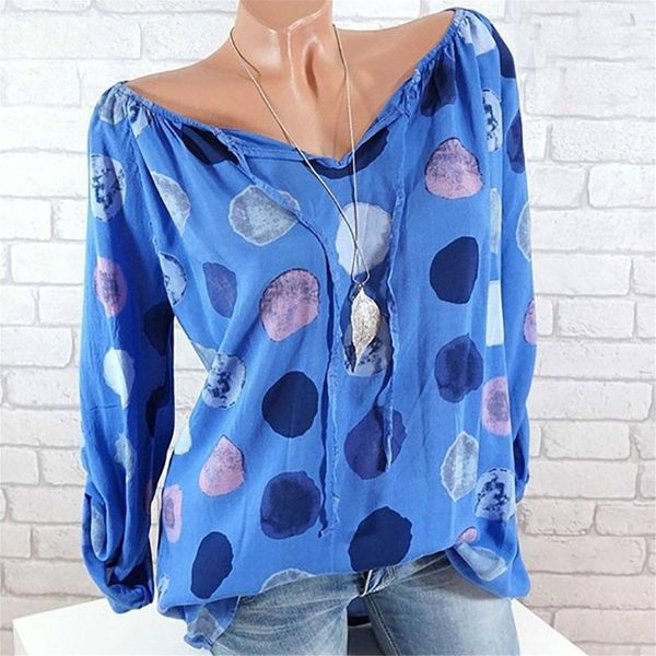women's blouses & shirts feitong polka dot printed women fashion plus size long sleeve v-neck blouse pullover shirt female blusas, White
women's blouses & shirts feitong polka dot printed women fashion plus size long sleeve v-neck blouse pullover shirt female blusas, White