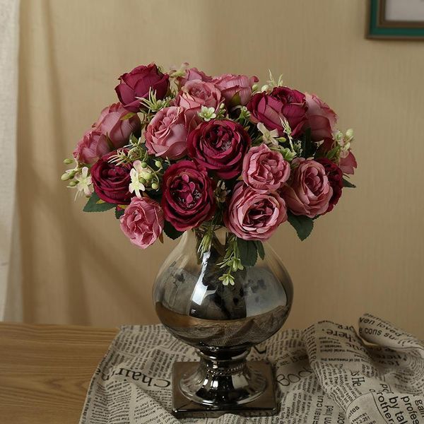 decorative flowers & wreaths rose pink silk peony artificial flower bouquet 7 fake family wedding decoration indoor ornaments
decorative flowers & wreaths rose pink silk peony artificial flower bouquet 7 fake family wedding decoration indoor ornaments