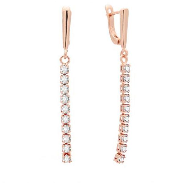 dangle & chandelier women 3mm multi white cubic zircon drop earrings 585 rose gold color long, Silver
dangle & chandelier women 3mm multi white cubic zircon drop earrings 585 rose gold color long, Silver