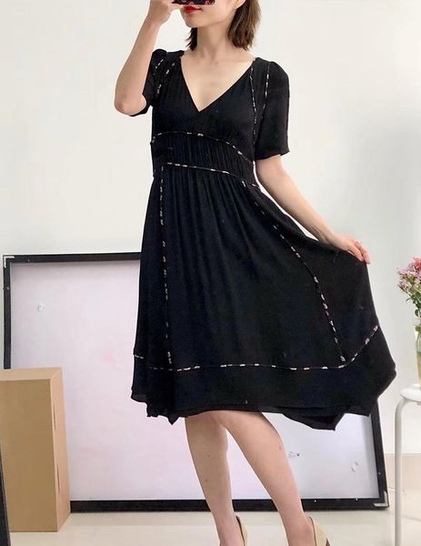 party dresses 7evening ladies v neck short sleeve contrast patchwork midi dress, White;black
party dresses 7evening ladies v neck short sleeve contrast patchwork midi dress, White;black
