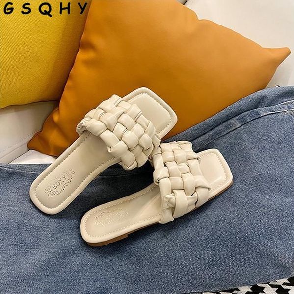 fashion weave slippers women square toe flat casual shoes slide 2021 summer flip flops beach sandal slipper big size42, Black
fashion weave slippers women square toe flat casual shoes slide 2021 summer flip flops beach sandal slipper big size42, Black