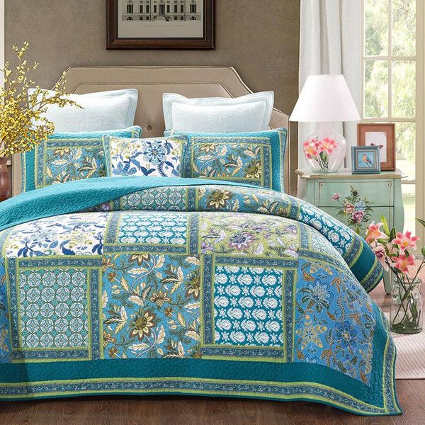 comforters & sets vintage patchwork bedspreads for bed cotton quilts 3pcs quilted quilt set handmade cover king size coverlet blue blanket
comforters & sets vintage patchwork bedspreads for bed cotton quilts 3pcs quilted quilt set handmade cover king size coverlet blue blanket