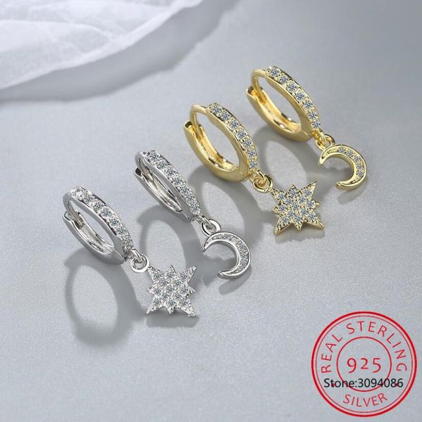 hoop & huggie 925 sterling silver moon star earring for women men ear jewelry party gifts wholesale, Golden;silver
hoop & huggie 925 sterling silver moon star earring for women men ear jewelry party gifts wholesale, Golden;silver