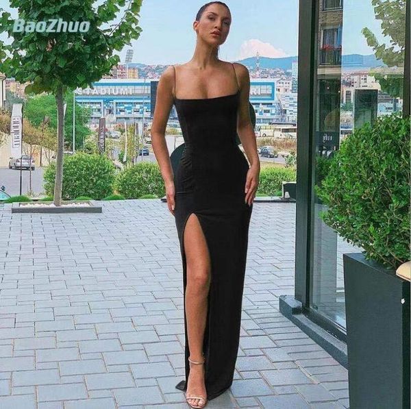 casual dresses baozhuo summer women's midi dress 2021 spaghetti strap party slit sleeveless luxury long vintage vestido de mujer, Black;gray
casual dresses baozhuo summer women's midi dress 2021 spaghetti strap party slit sleeveless luxury long vintage vestido de mujer, Black;gray