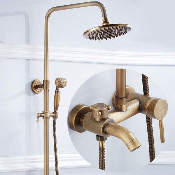 antique brass shower faucet set 8 inch head hand sprayer wall mount 3 functions adjust height mixer taps bathroom sets
antique brass shower faucet set 8 inch head hand sprayer wall mount 3 functions adjust height mixer taps bathroom sets