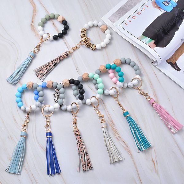 pu leather tassel keychain silicone wooden beads keychains multicolor large circle keyring 2021 jewelry, Slivery;golden
pu leather tassel keychain silicone wooden beads keychains multicolor large circle keyring 2021 jewelry, Slivery;golden