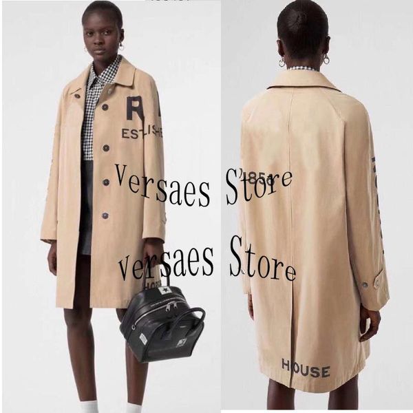 women's trench coats 2021 luxury design high-end letter printing fashion long sleeve coat temperament versatile lapel windbreaker, Tan;black
women's trench coats 2021 luxury design high-end letter printing fashion long sleeve coat temperament versatile lapel windbreaker, Tan;black