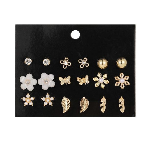 stud set of earrings for women 2021 trend korean fashion piercing zircon cute flower leaf ear teens, Golden;silver
stud set of earrings for women 2021 trend korean fashion piercing zircon cute flower leaf ear teens, Golden;silver