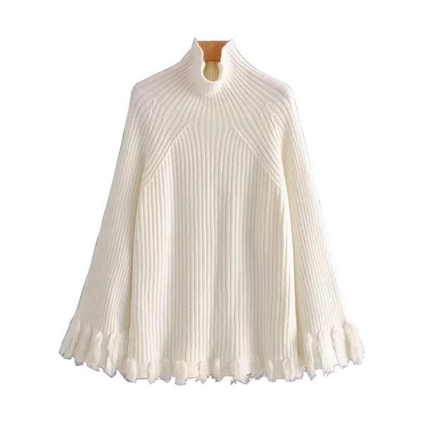 women sweater knitted black white turtleneck pullovers long sleeve casual winter loose fur tassel m0074 women's sweaters, White;black
women sweater knitted black white turtleneck pullovers long sleeve casual winter loose fur tassel m0074 women's sweaters, White;black