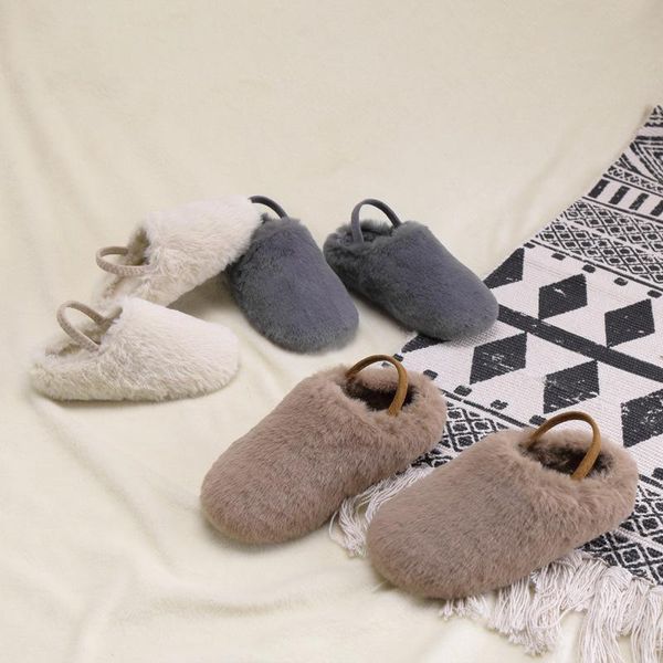 slipper solid color children winter slippers soft kids fur shoes slipers warm plush home boys girls princess, Black;grey
slipper solid color children winter slippers soft kids fur shoes slipers warm plush home boys girls princess, Black;grey