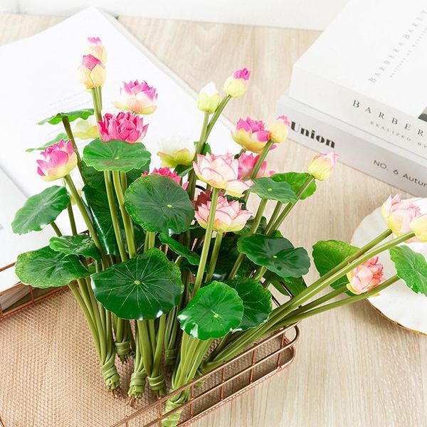 decorative flowers & wreaths 27cm long lotus mixed color artificial flower lifelike water lily micro landscape for wedding pond garden fake
decorative flowers & wreaths 27cm long lotus mixed color artificial flower lifelike water lily micro landscape for wedding pond garden fake