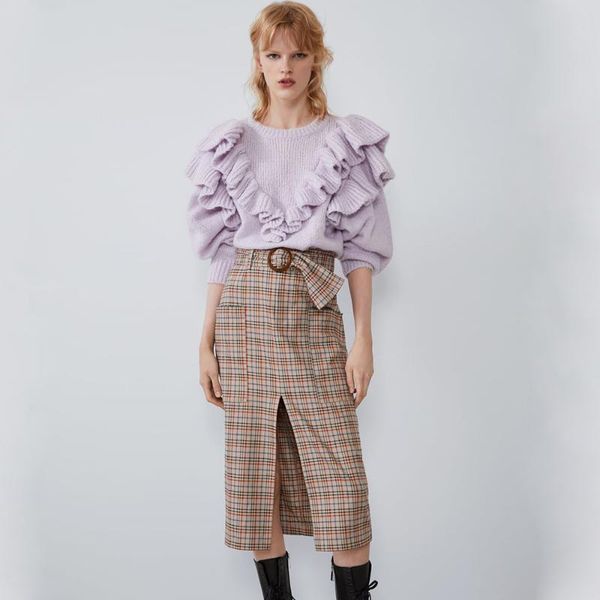 skirts women's autumn high waist skirt a-lined leather with patch pockets on both sides buckled front hem rivet belt, Black
skirts women's autumn high waist skirt a-lined leather with patch pockets on both sides buckled front hem rivet belt, Black