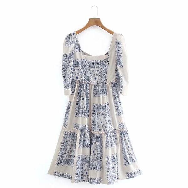spring women geometric printing square collar tiered midi dress female puff sleeve clothes casual lady loose vestido d7300 210430, Black;gray
spring women geometric printing square collar tiered midi dress female puff sleeve clothes casual lady loose vestido d7300 210430, Black;gray