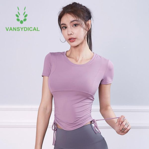 yoga outfit women slim gym shirts side drawstring sports workout t-shirts fitness training running short sleeve sportswear
yoga outfit women slim gym shirts side drawstring sports workout t-shirts fitness training running short sleeve sportswear