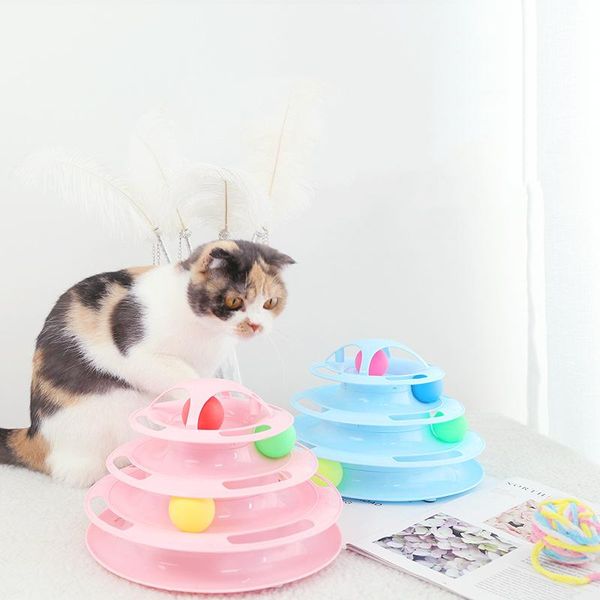 three levels pet cat toy training amusement plate kitten tower tracks disc intelligence triple tumblers toys
three levels pet cat toy training amusement plate kitten tower tracks disc intelligence triple tumblers toys