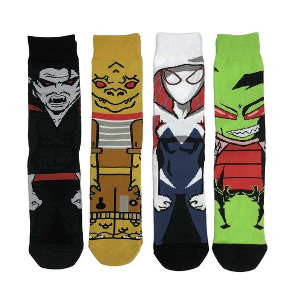 men's socks 4 pairs of cartoon fashion sports comfortable skateboard street hip hop funny happy casual cotton, Black
men's socks 4 pairs of cartoon fashion sports comfortable skateboard street hip hop funny happy casual cotton, Black