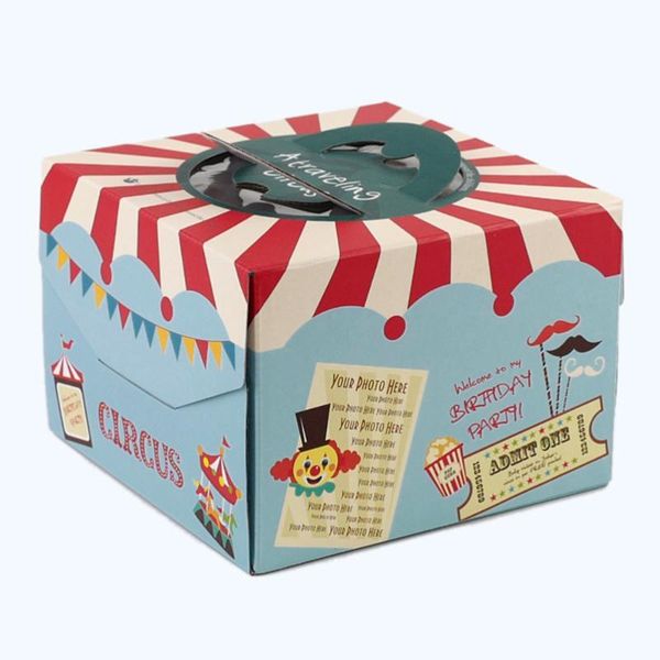 4pcs 6 inches circus theme cake boxes colorful clown packing case paper portable baking container diy gift box birthday party su wrap
4pcs 6 inches circus theme cake boxes colorful clown packing case paper portable baking container diy gift box birthday party su wrap