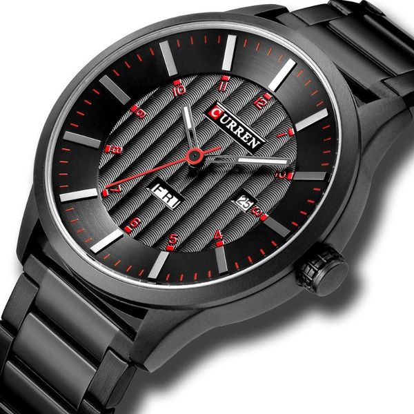 wristwatches man watch black quartz stainless steel sport wristwatch curren casual business watches with date and week window, Slivery;brown
wristwatches man watch black quartz stainless steel sport wristwatch curren casual business watches with date and week window, Slivery;brown