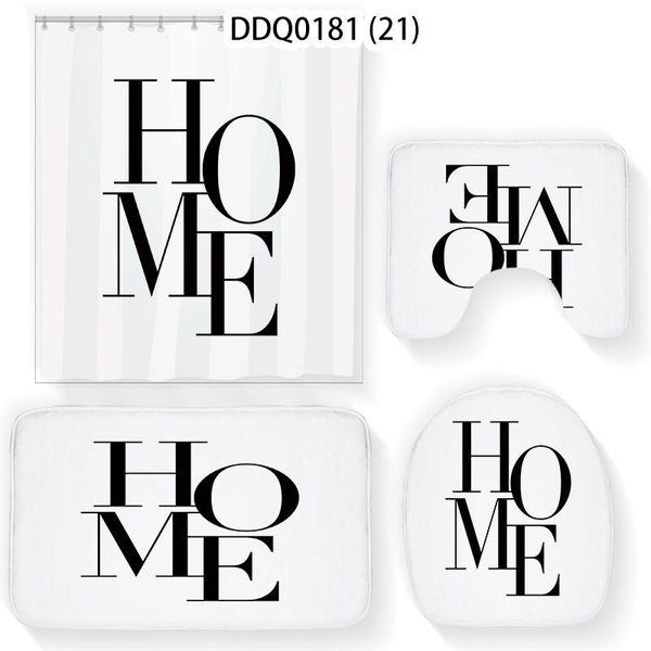 shower curtains 4pcs/set black letters simple curtain set bathroom waterproof non slip toilet lid cover rug bathtub home decor
shower curtains 4pcs/set black letters simple curtain set bathroom waterproof non slip toilet lid cover rug bathtub home decor