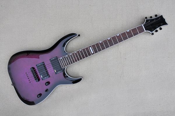 factory custom glossy purple electric guitar with string through body,black hardware,rosewood fretboard,can be customized
factory custom glossy purple electric guitar with string through body,black hardware,rosewood fretboard,can be customized