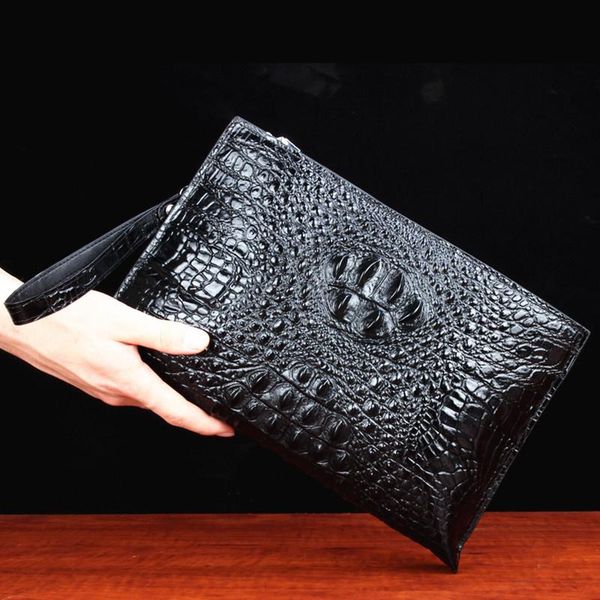 wallets men's hand bag crocodile leather fashion designer clutch luxury business large capacity envelope purse carteira masculina, Red;black
wallets men's hand bag crocodile leather fashion designer clutch luxury business large capacity envelope purse carteira masculina, Red;black