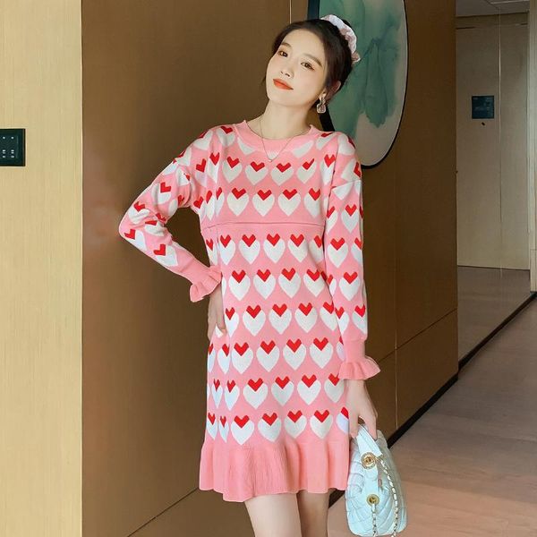 spring long sleeve love patterns printing maternity lactation dress fashion knitting nursing clothes breastfeeding sweater dresses, White
spring long sleeve love patterns printing maternity lactation dress fashion knitting nursing clothes breastfeeding sweater dresses, White