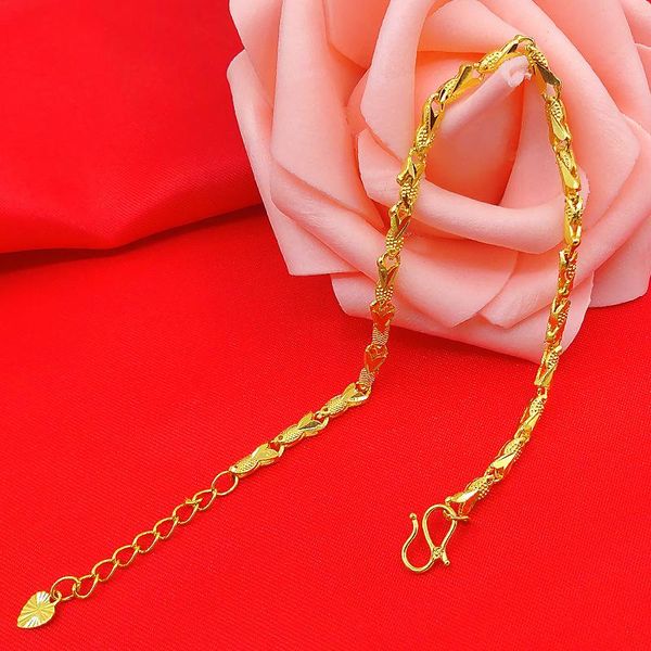 link, chain fashion bracelet & bangles for women yellow gold plated not fade forever lucky fish link bracelets bridal wedding jewelry, Black
link, chain fashion bracelet & bangles for women yellow gold plated not fade forever lucky fish link bracelets bridal wedding jewelry, Black