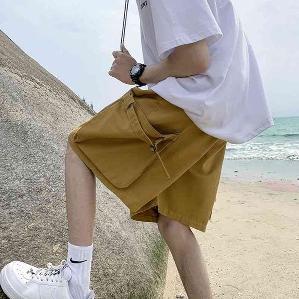men's shorts summer pocket fashion casual black green khaki men streetwear loose hip-hop wide-leg mens clothing xywp, White;black
men's shorts summer pocket fashion casual black green khaki men streetwear loose hip-hop wide-leg mens clothing xywp, White;black