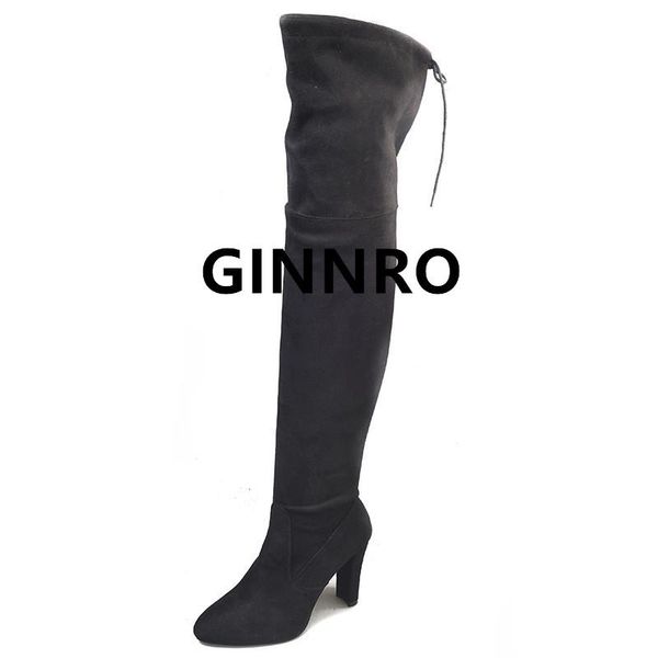 boots ginnro 2021 flock leather women over the knee lace up high heels autumn woman shoes winter size 34-43, Black
boots ginnro 2021 flock leather women over the knee lace up high heels autumn woman shoes winter size 34-43, Black