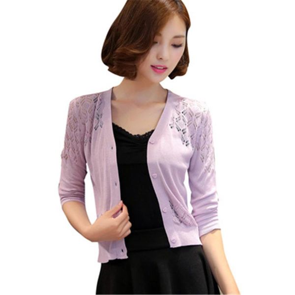 women's knits & tees korean fashion sweater cardigan thin coat 2021 spring and summer wear short hollowed out small shawl sunscreen, White
women's knits & tees korean fashion sweater cardigan thin coat 2021 spring and summer wear short hollowed out small shawl sunscreen, White
