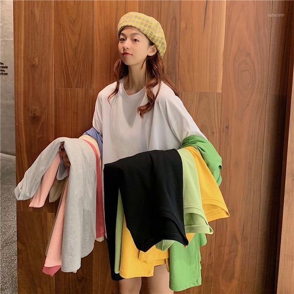 fashion women t-shirt 2021 summer solid color round ladies short sleeve casual cotton female tee women's, White
fashion women t-shirt 2021 summer solid color round ladies short sleeve casual cotton female tee women's, White