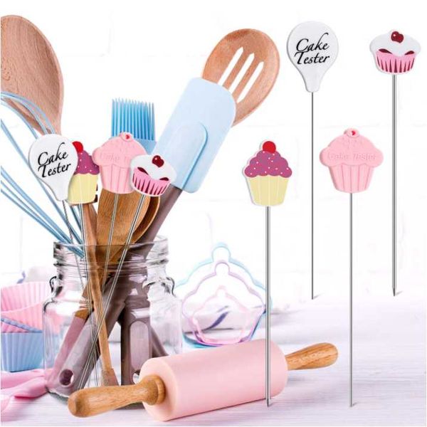 reusable practical long cake testing skewer needles stainless steel tester for kitchen home bakery tools baking & pastry
reusable practical long cake testing skewer needles stainless steel tester for kitchen home bakery tools baking & pastry