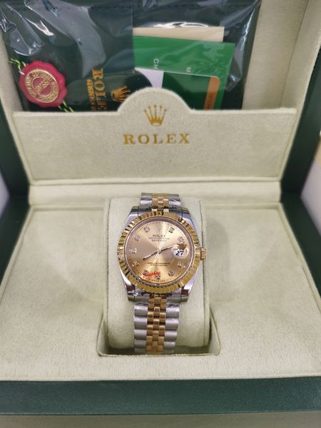 with original box 31mm 36mm 41mm woman mans watch datejust 116233 date president 18k gold diamond dial asia 2813 movement mechanical automat, Slivery;brown
with original box 31mm 36mm 41mm woman mans watch datejust 116233 date president 18k gold diamond dial asia 2813 movement mechanical automat, Slivery;brown