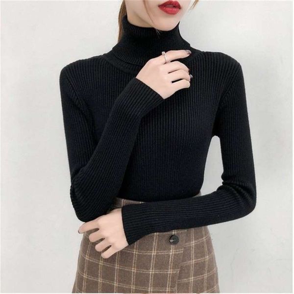 bonjean autumn winter knitted jumper turtleneck pullovers casual sweaters women shirt long sleeve tight sweater girls 210929, White;black
bonjean autumn winter knitted jumper turtleneck pullovers casual sweaters women shirt long sleeve tight sweater girls 210929, White;black
