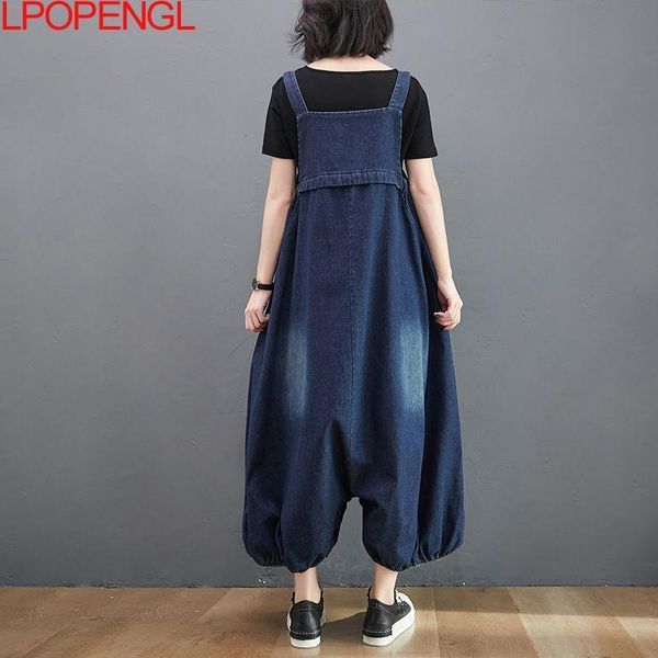 women's jeans overalls woman oversized vintage casual wide leg pants female 2021 fall korean fashion denim trousers bottom bloomers pan, Blue
women's jeans overalls woman oversized vintage casual wide leg pants female 2021 fall korean fashion denim trousers bottom bloomers pan, Blue