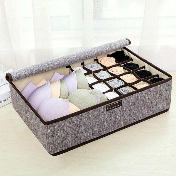 storage drawers 17 grids underwear box oxford cloth socks bra ties closet drawer organizer foldable washable with cover
storage drawers 17 grids underwear box oxford cloth socks bra ties closet drawer organizer foldable washable with cover