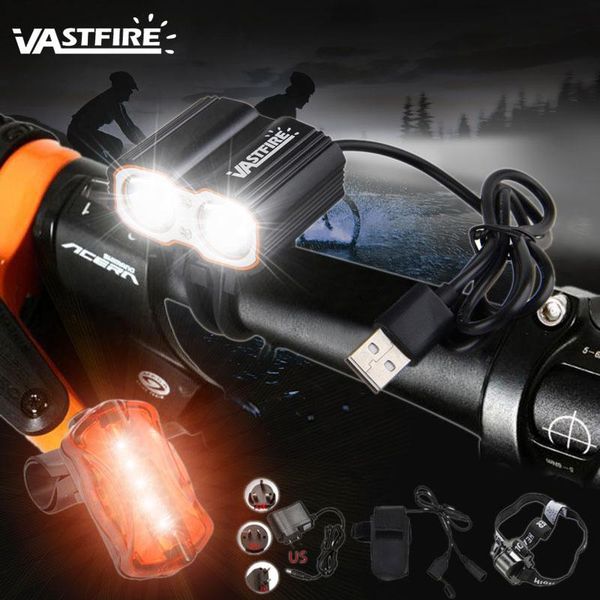 2x xm-l t6 led bike dual lamps with usb port torch front bicycle light +6400 mah battery +safety rear lights
2x xm-l t6 led bike dual lamps with usb port torch front bicycle light +6400 mah battery +safety rear lights