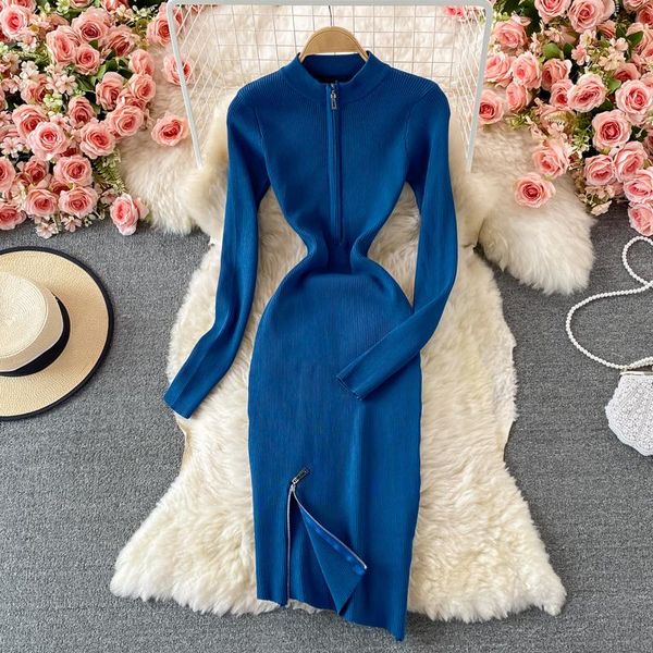 casual dresses autumn and winter ladies fashion knitted sweater dress 2021 women long sleeve solid zippers irregular matching robe korean, Black;gray
casual dresses autumn and winter ladies fashion knitted sweater dress 2021 women long sleeve solid zippers irregular matching robe korean, Black;gray