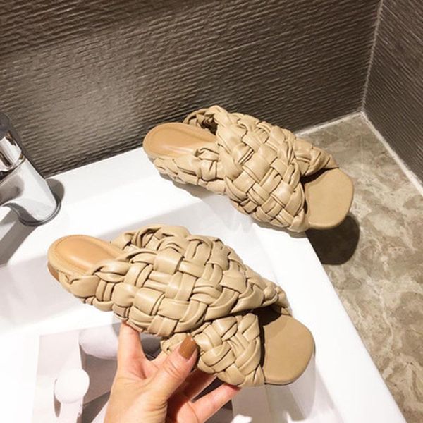 sandals 2021 summer women slipper brand weave ladies sandal shoes low open toe flat casual slides beach flip flops big size 35-42, Black
sandals 2021 summer women slipper brand weave ladies sandal shoes low open toe flat casual slides beach flip flops big size 35-42, Black