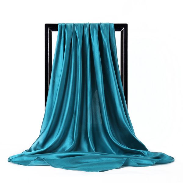 gaohe 90cm large square simple monochrome simulation silk solid color headscarf female, Blue;gray
gaohe 90cm large square simple monochrome simulation silk solid color headscarf female, Blue;gray
