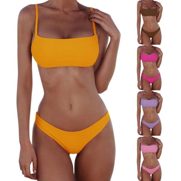 split solid color bikini tight swimsuit backless european and american w89f one-piece suits
split solid color bikini tight swimsuit backless european and american w89f one-piece suits