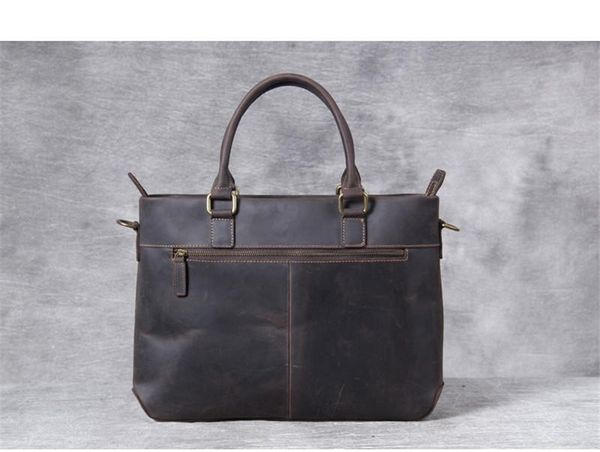 briefcases vintage simple men's genuine leather briefcase classic first layer handbag black coffee casual shoulder messenger bag1 z30c
briefcases vintage simple men's genuine leather briefcase classic first layer handbag black coffee casual shoulder messenger bag1 z30c