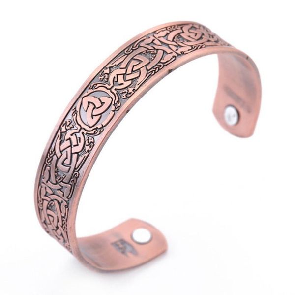 bangle retro nordic viking celtic knot biomagnetic men's and women's bracelet classic punk style rock party jewelry gift, Black
bangle retro nordic viking celtic knot biomagnetic men's and women's bracelet classic punk style rock party jewelry gift, Black