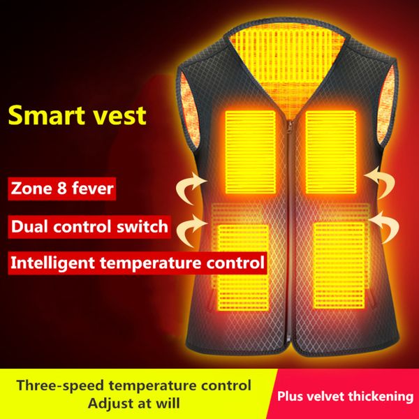 men's women's electric vt, usb battery smart et, outdoor sports and motorcycle warmth, winter, Black;white
men's women's electric vt, usb battery smart et, outdoor sports and motorcycle warmth, winter, Black;white