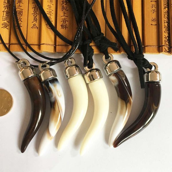 resin imitation ivory wolf tooth jewelry necklace plastic ivory shell coffee necklace, Black
resin imitation ivory wolf tooth jewelry necklace plastic ivory shell coffee necklace, Black