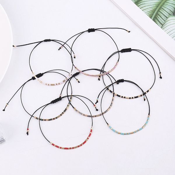 new trends colorful bohemian seedbeads strands adjustable bracelet for wholesale, Black
new trends colorful bohemian seedbeads strands adjustable bracelet for wholesale, Black