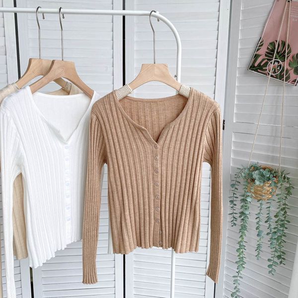 women's jackets croysier single breasted cropped cardigan sweater women clothing autumn soft ribbed knitted jumper long sleeve crop swe, Black;brown
women's jackets croysier single breasted cropped cardigan sweater women clothing autumn soft ribbed knitted jumper long sleeve crop swe, Black;brown